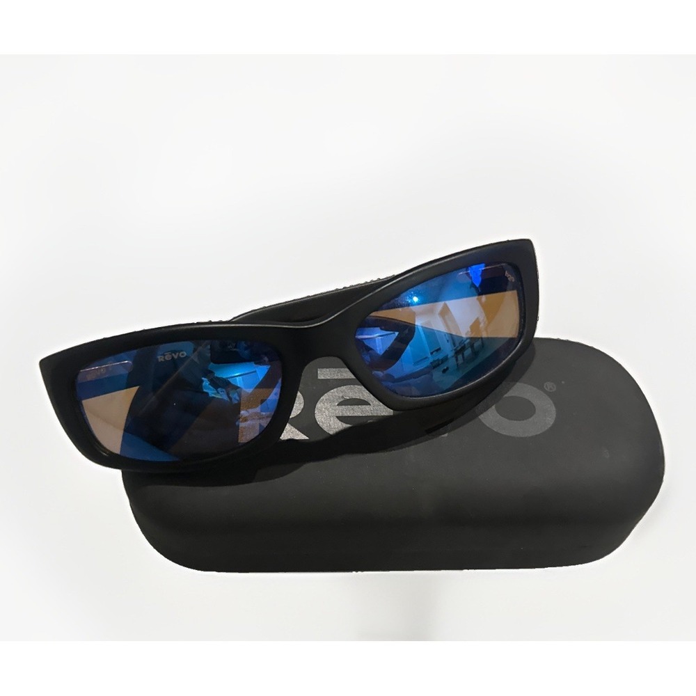 Vintage Revo 2019 301-3/62 Sunglasses Polarized Blue Mirror Made Italy 57-18-130